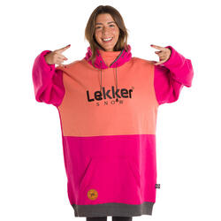 Face Mask Tall Hoodie Spicy Coral