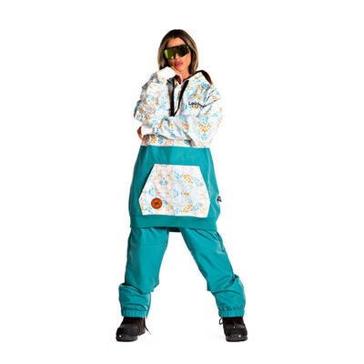 Tall hoodie 10k jungle teal green