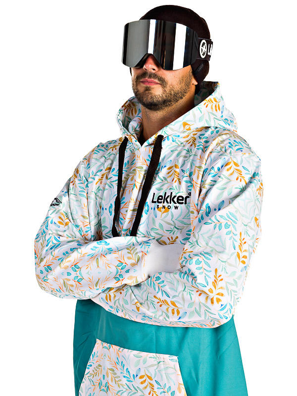 Tall Hoodie 10K Jungle Teal Green 3/4