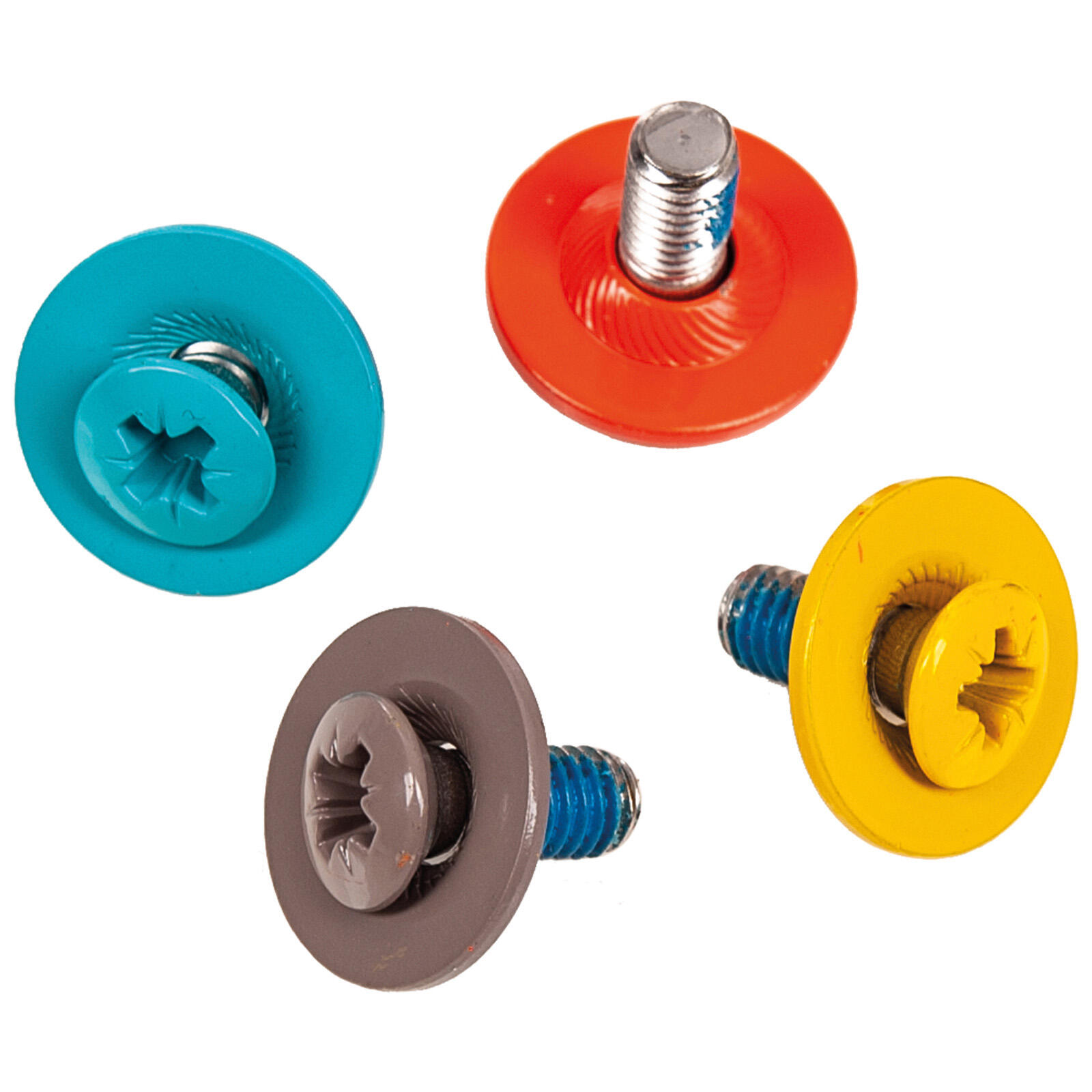 F2  Snowboard Zubehör Screw Set - 16-teilig Schrauben Set Bunt    2024/25 3/3
