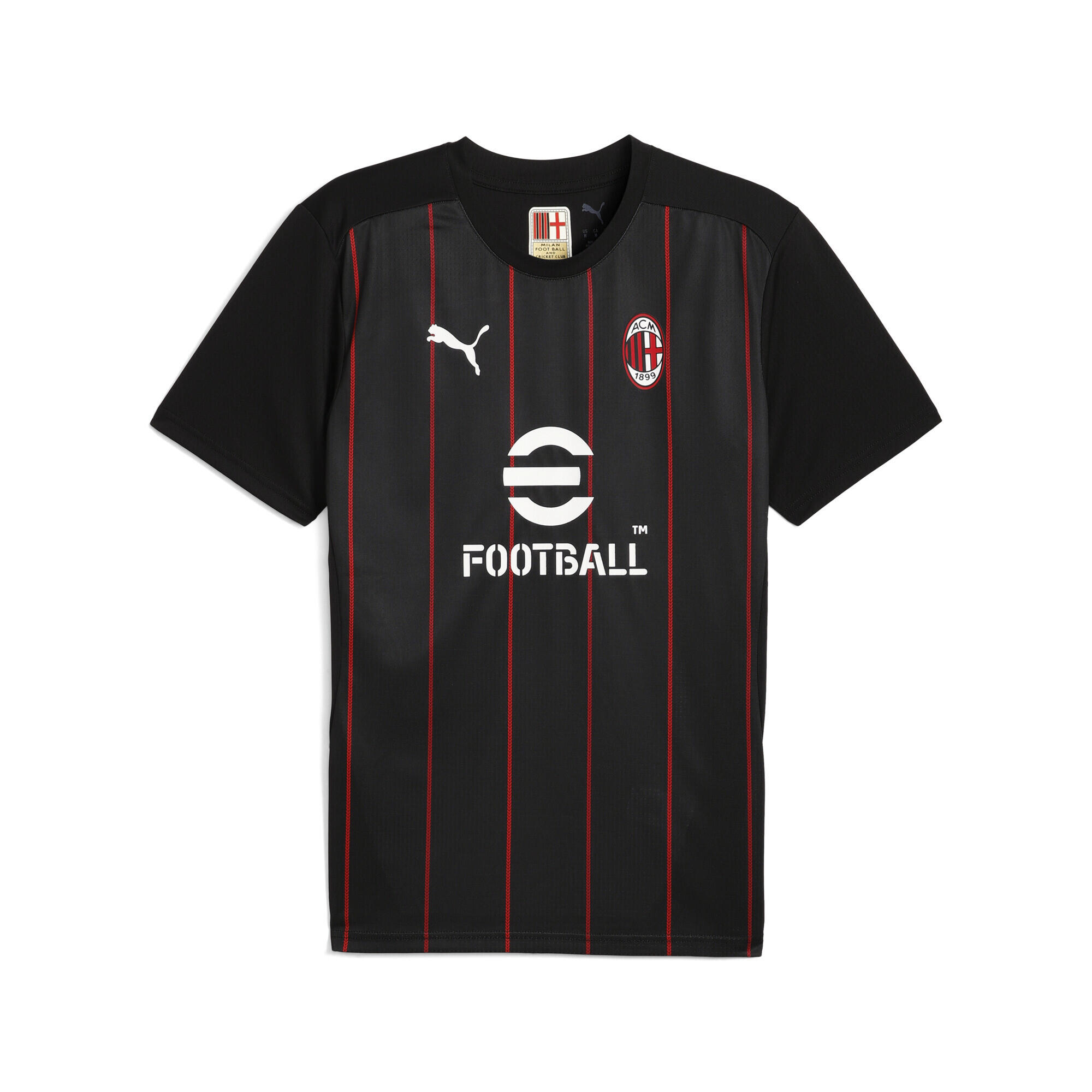 PUMA Pánské fotbalové tričko AC Milan Aufwärmtrikot PUMA Black For All Time Red