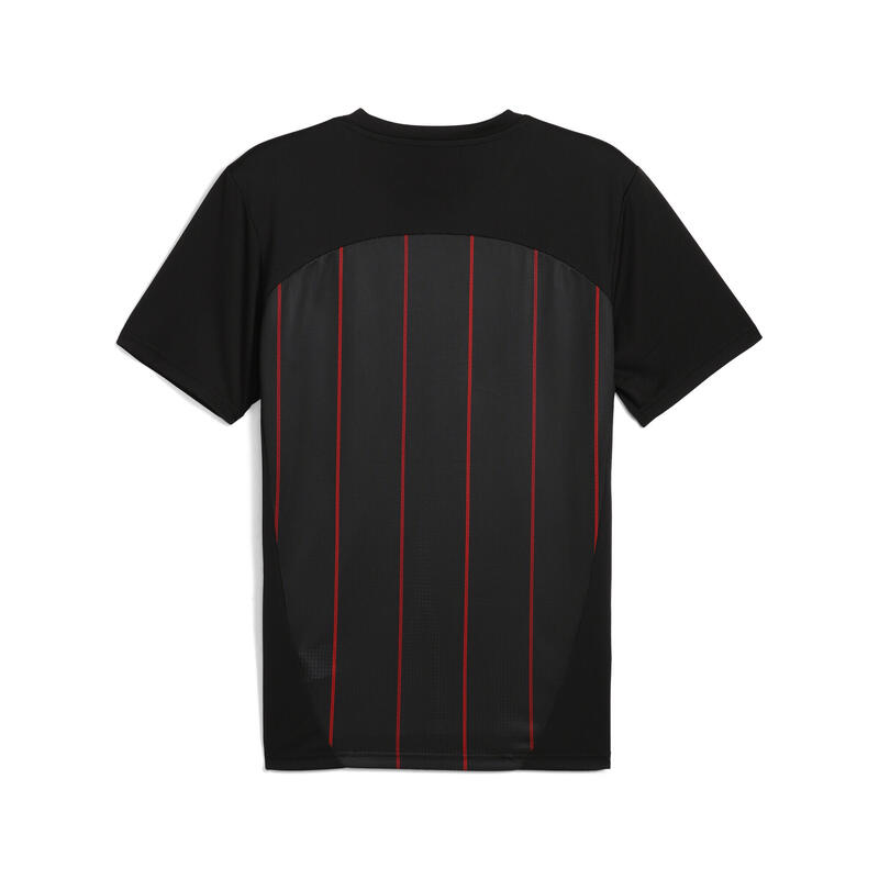 Tricou Fotbal Bărbați AC Milan Aufwärmtrikot Negru PUMA Black For All Time Red