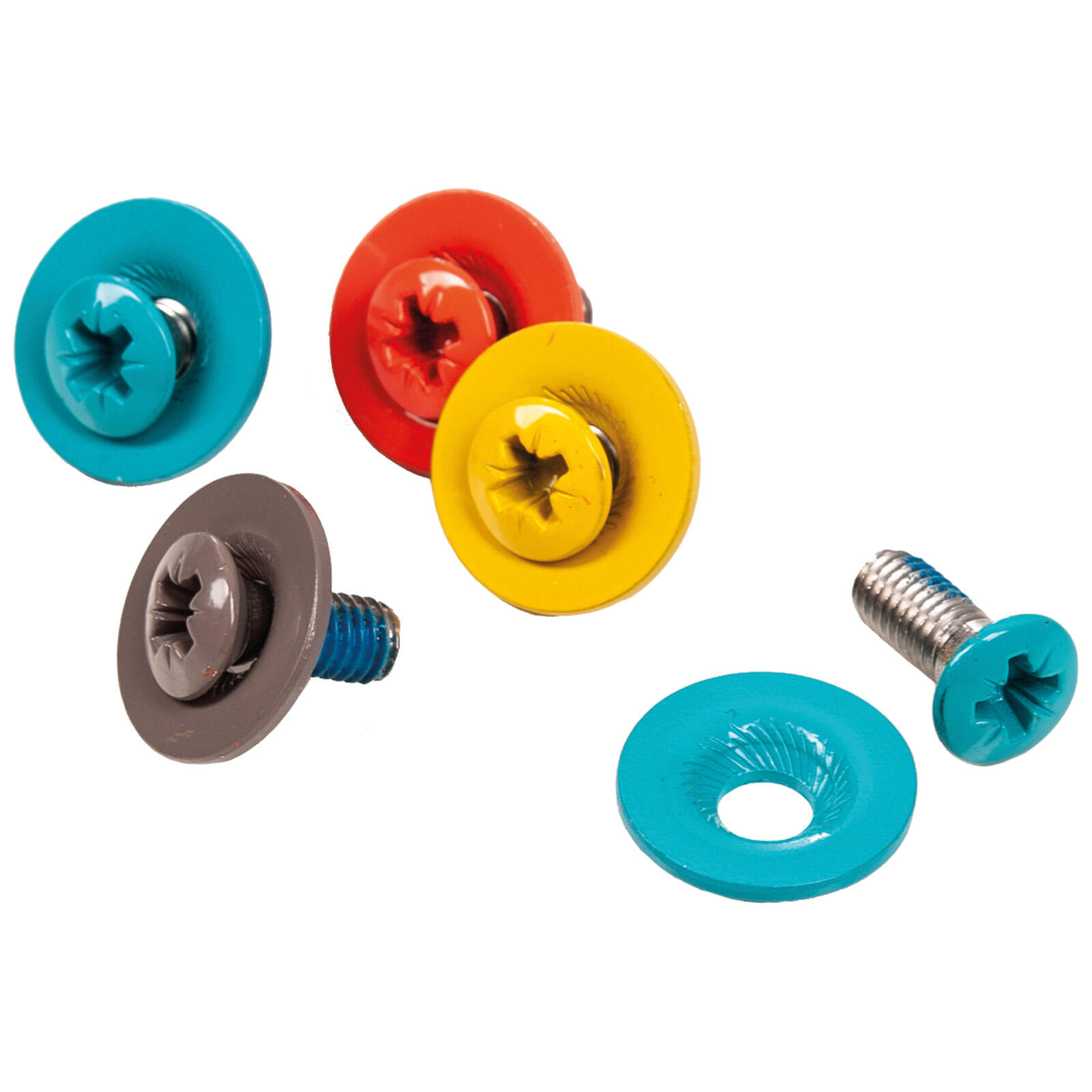 F2  Snowboard Zubehör Screw Set - 16-teilig Schrauben Set Bunt    2024/25 2/3