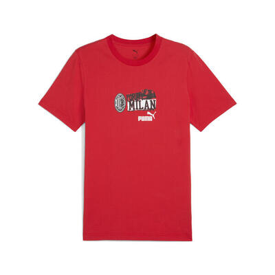 Ac milan ftblnrgy t-shirt voor heren puma for all time red black