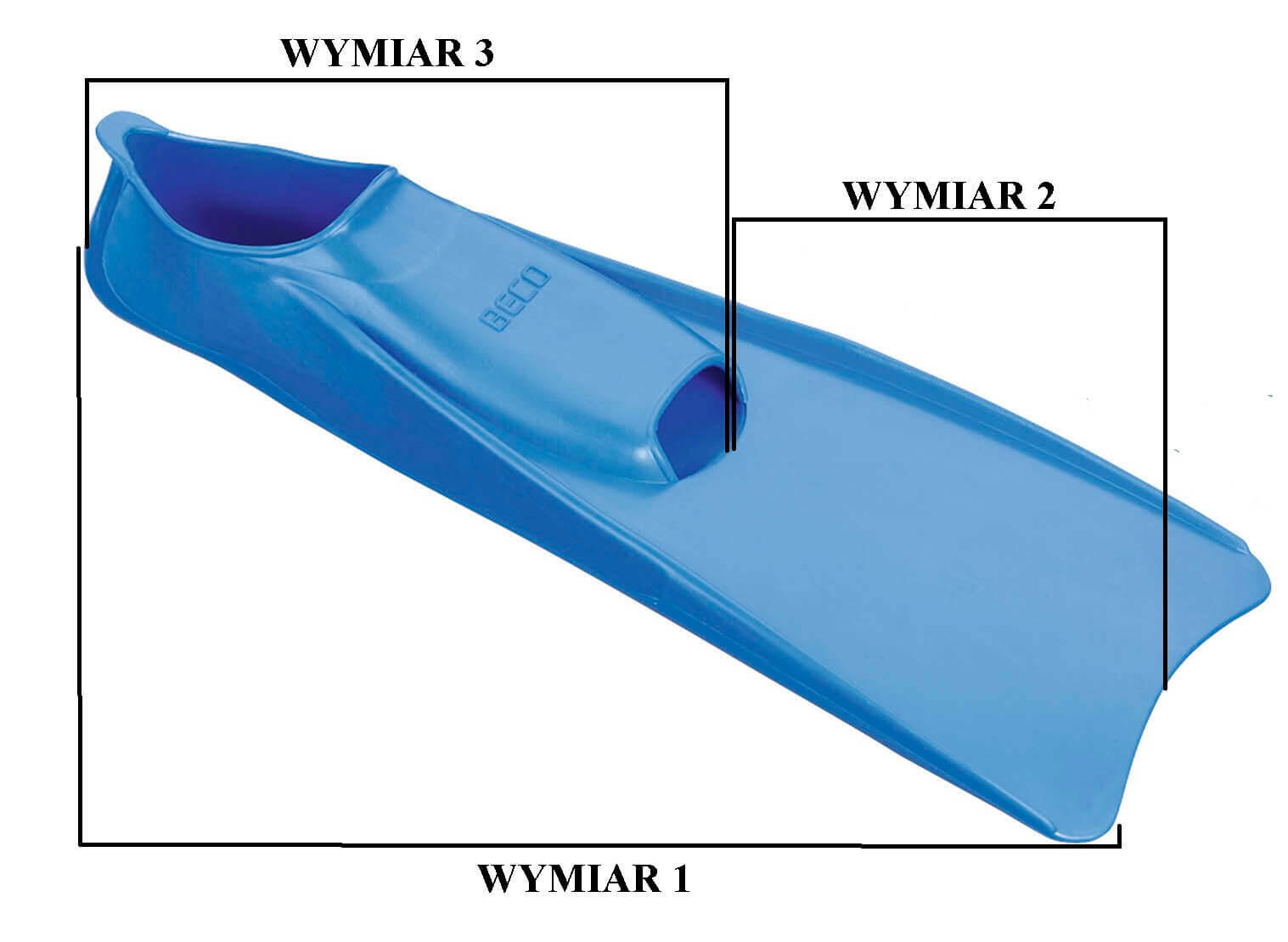 Beco Swim Fins Rubber Blue 4/7