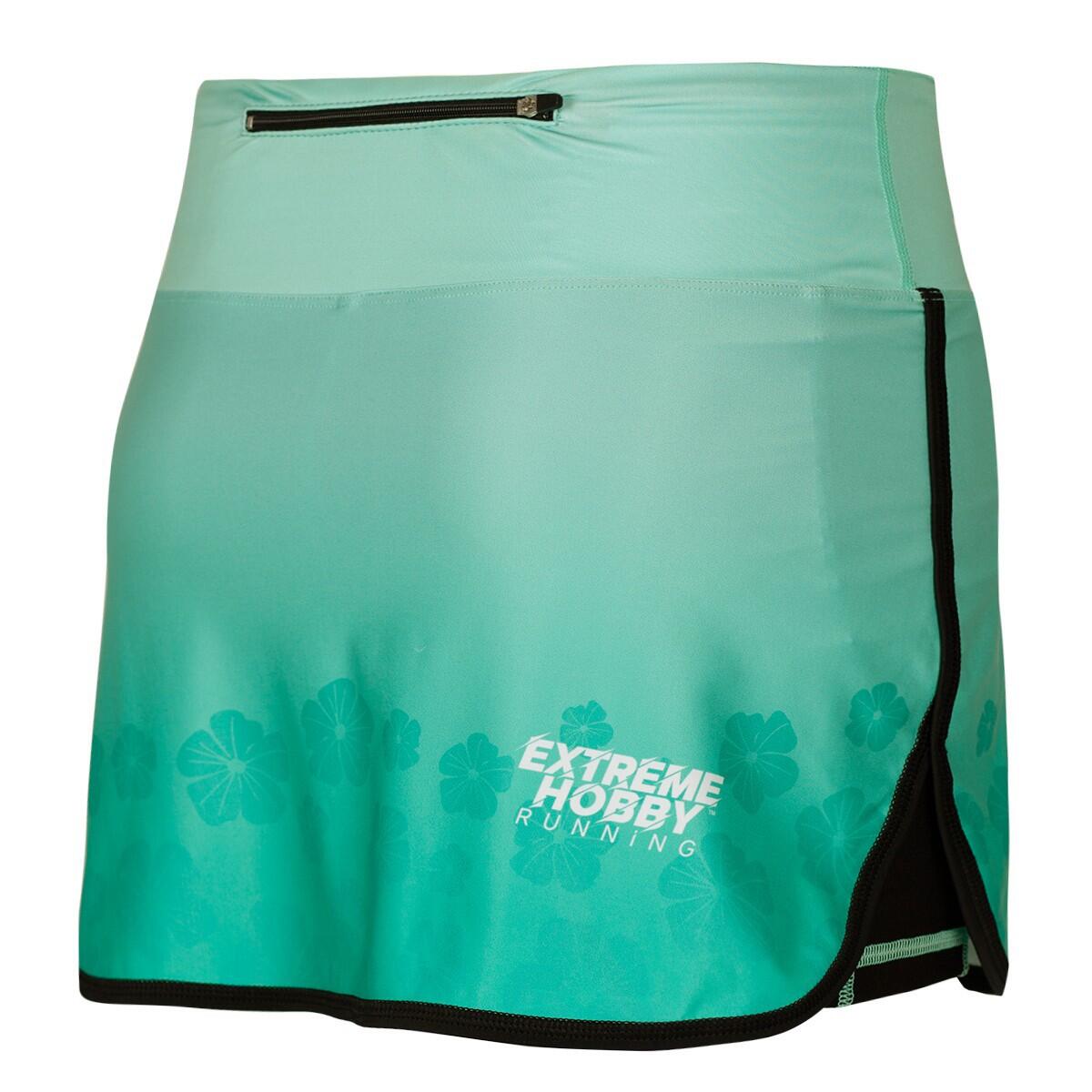 Jupe running avec short intégré femme EXTREME HOBBY FLOWERS 2/6