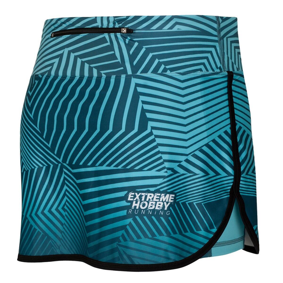 Gonna da running da donna con pantaloncini integrati EXTREME HOBBY CALEIDOSCOPE 2/6