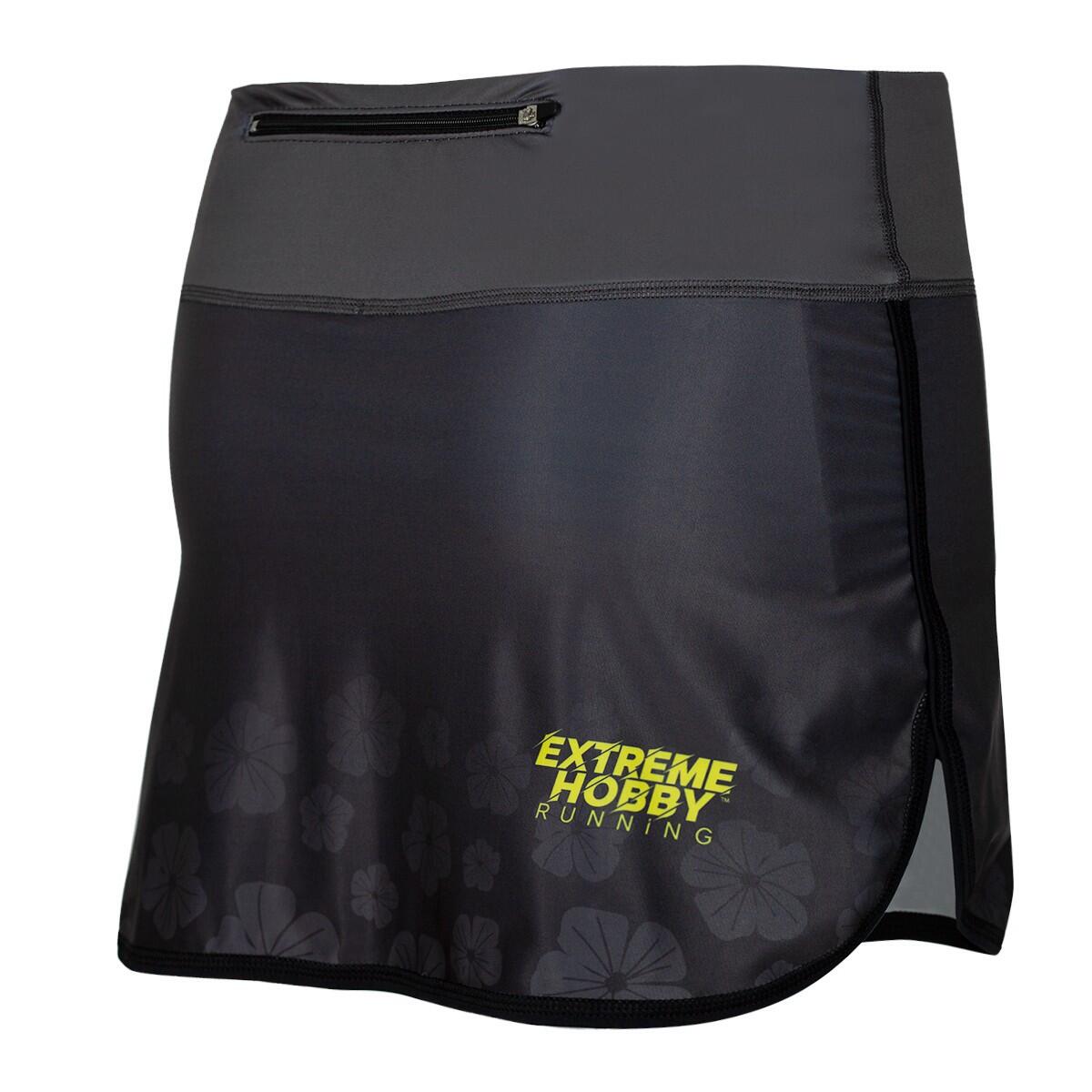 Gonna da running da donna con pantaloncini integrati EXTREME HOBBY FLOWERS 2/6