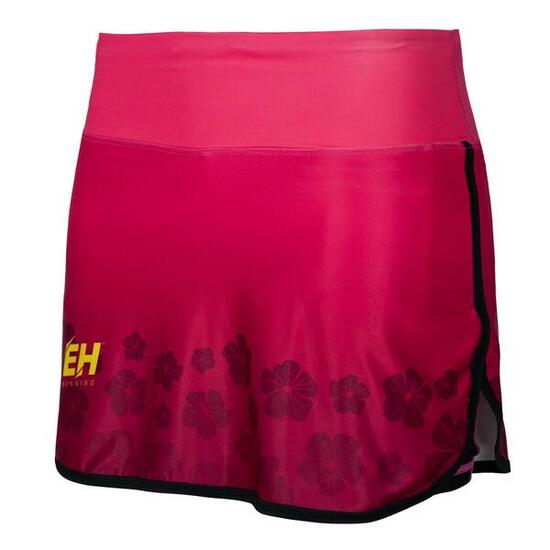 Gonna da running da donna con pantaloncini integrati EXTREME HOBBY FLOWERS