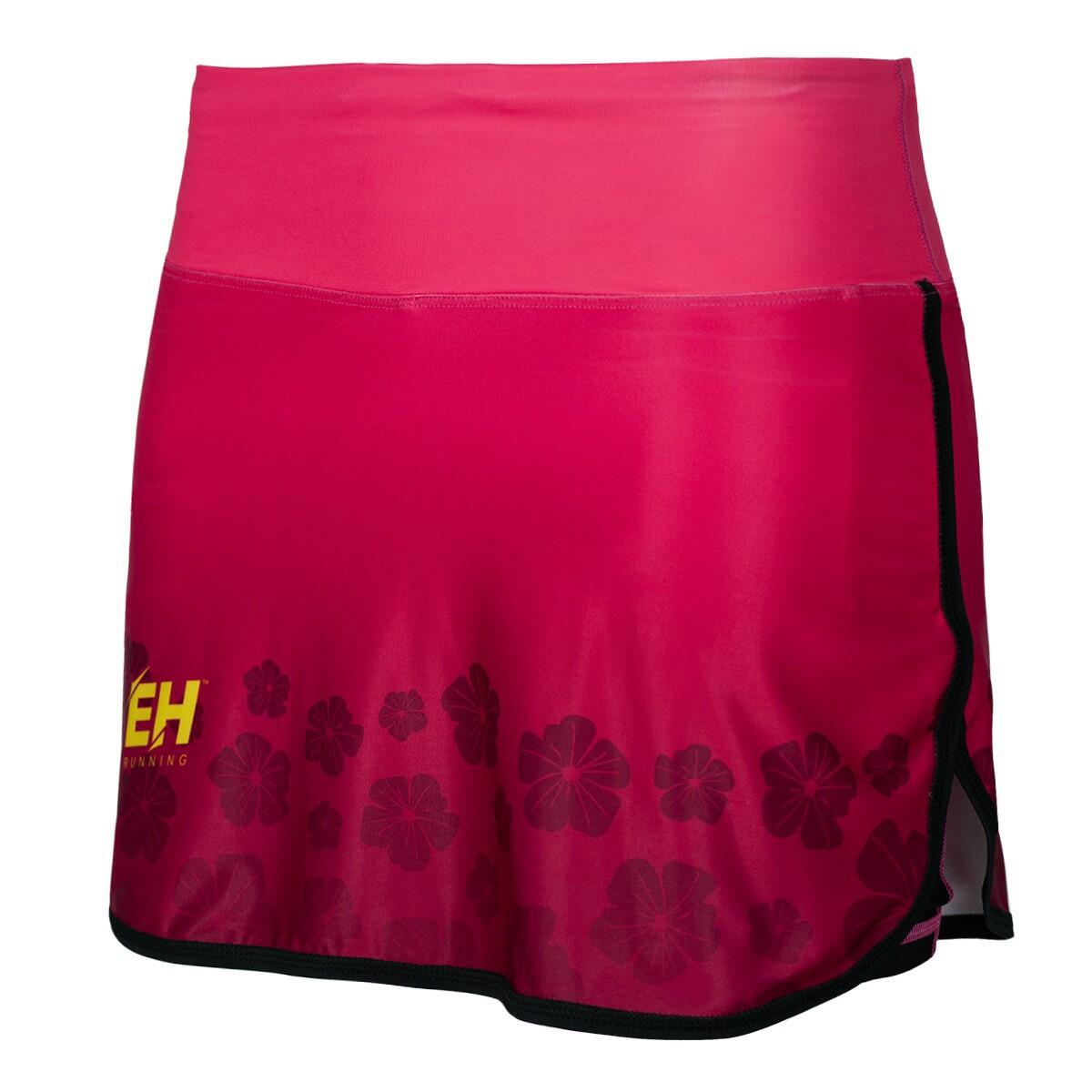 Extreme Hobby - Jupe Running Avec Short Intégré Femme Extreme Hobby Flowers - Short - Rose - 42 M/l - Decathlon