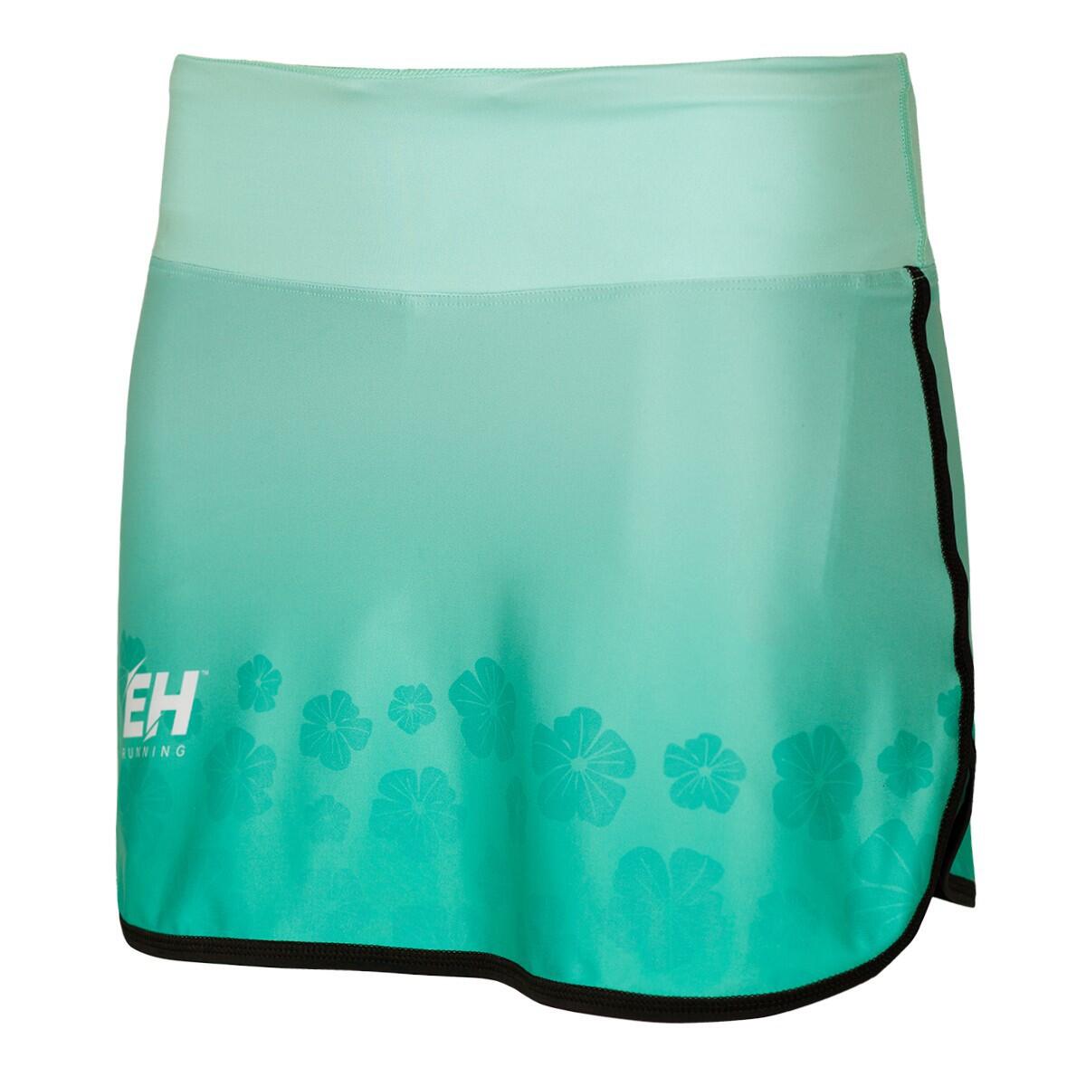 Extreme Hobby - Jupe Running Avec Short Intégré Femme Extreme Hobby Flowers - Short - Vert - S - Decathlon