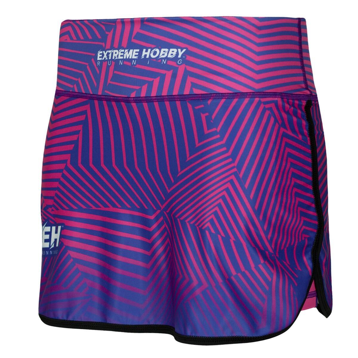 Extreme Hobby - Jupe Running Avec Short Intégré Femme Extreme Hobby Caleidoscope - Short - Violet - S - Decathlon
