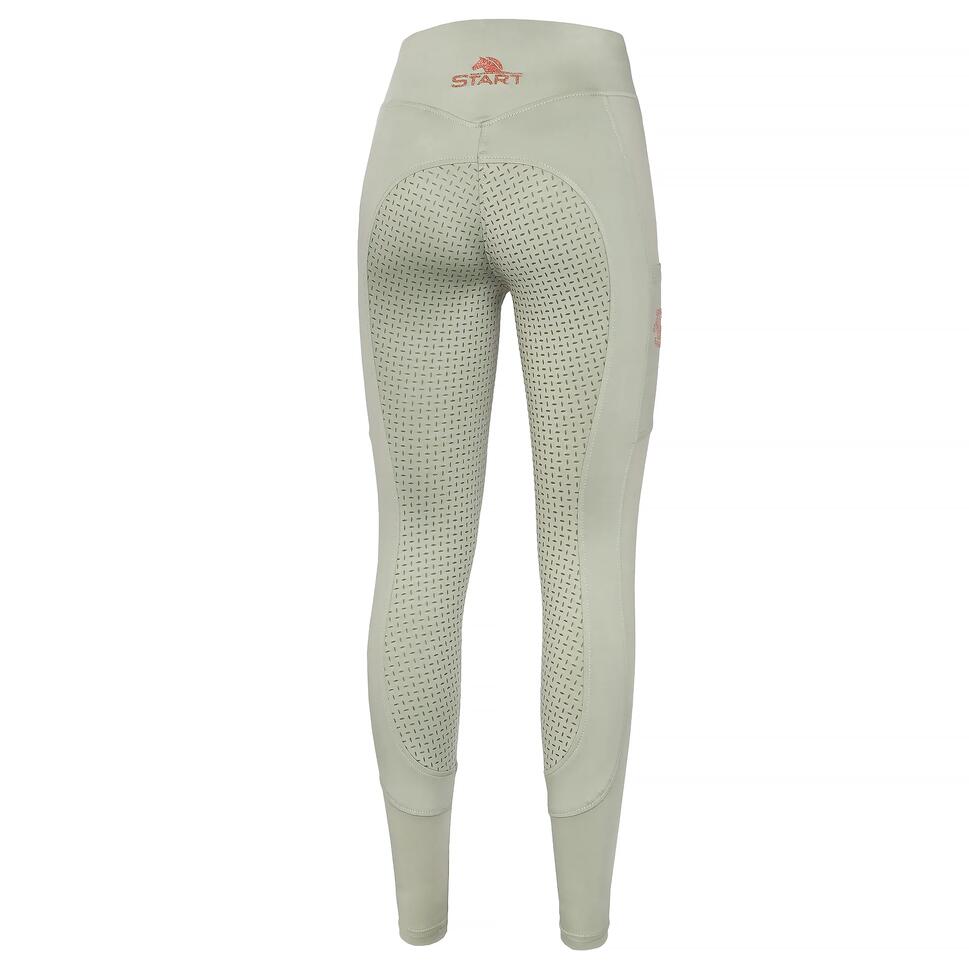 Legginsy jeździeckie damskie z pełnym lejem START Medway