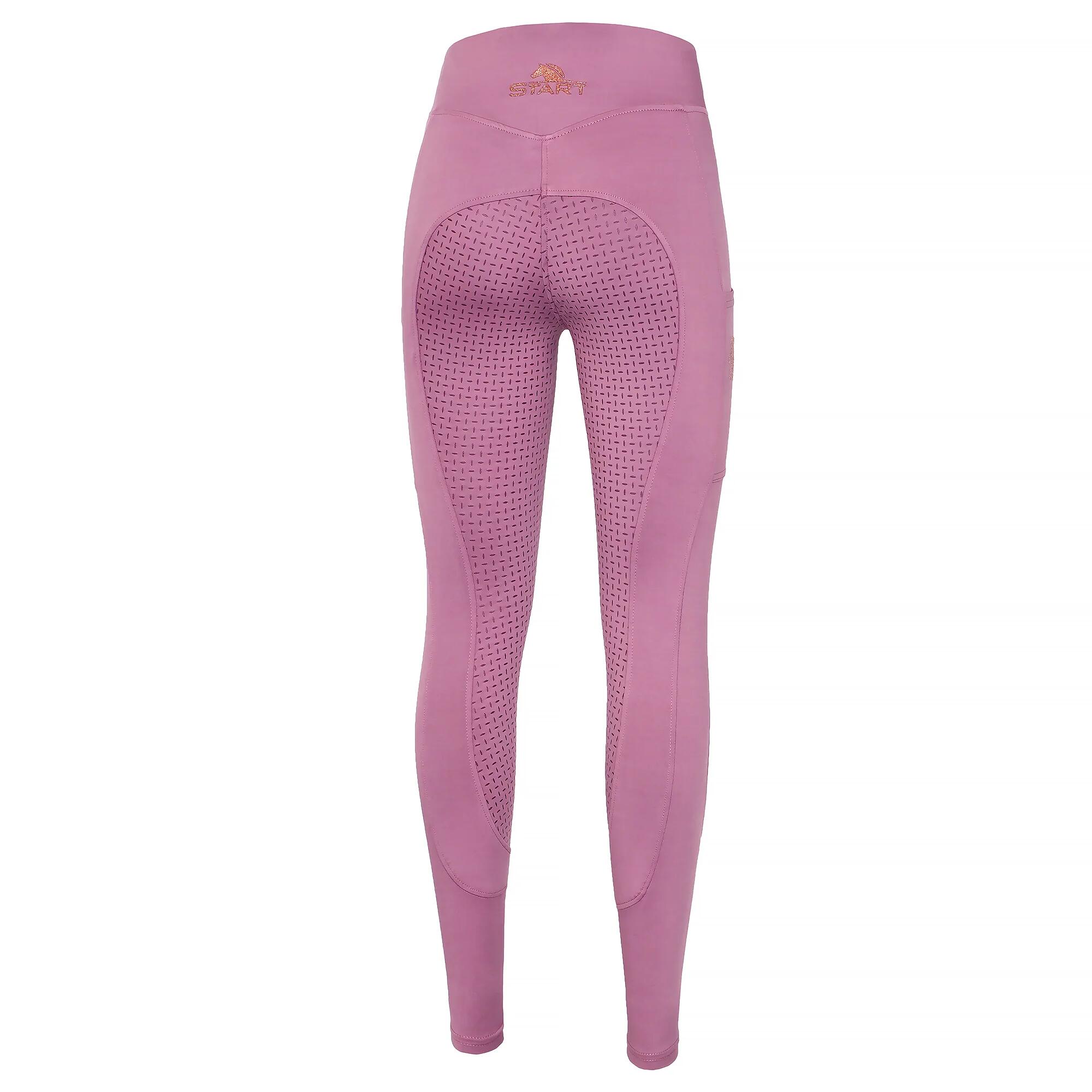 Leggings da equitazione da donna START Medway con seduta completa 2/5