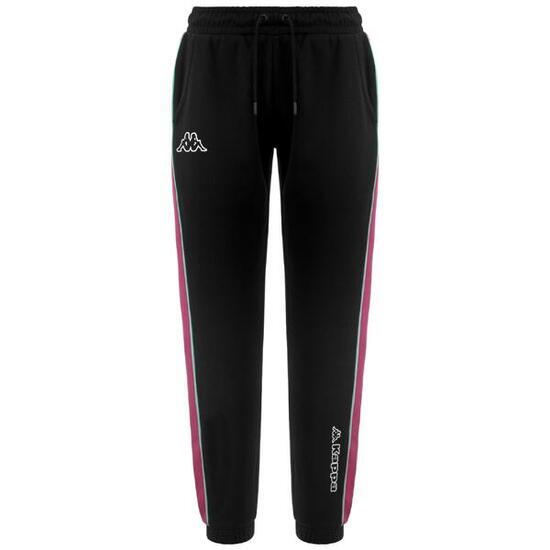 pantaloni da donna in cotone nero da fitness