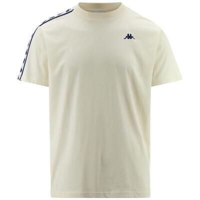T shirt maglietta da uomo in cotone bianco da sport street