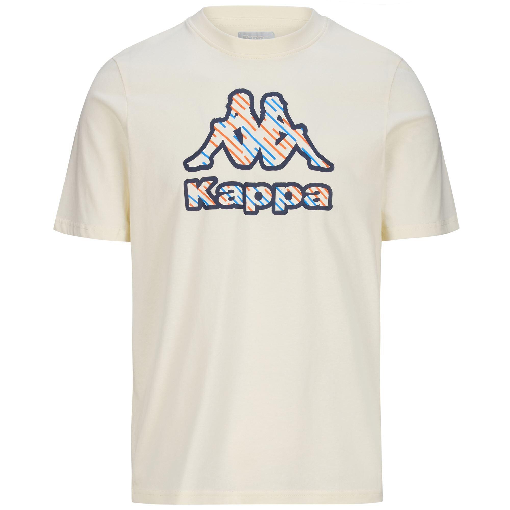 Kappa - T-shirt Kappa Full - T-shirt Manches Courtes - Blanc - Decathlon