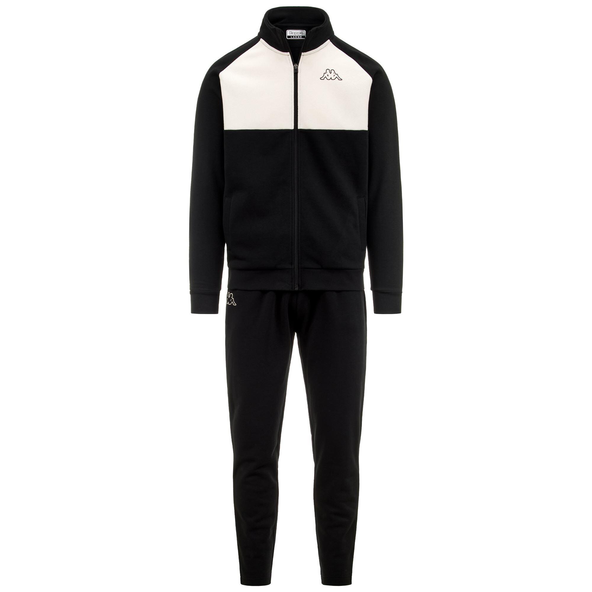 tuta da uomo in cotone nero da fitness 1/4