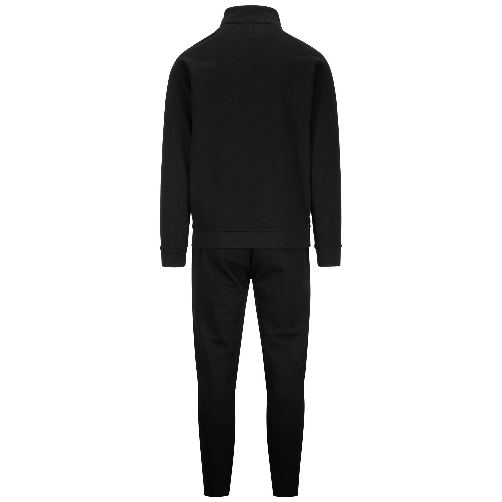 tuta da uomo in cotone nero da fitness 3/4