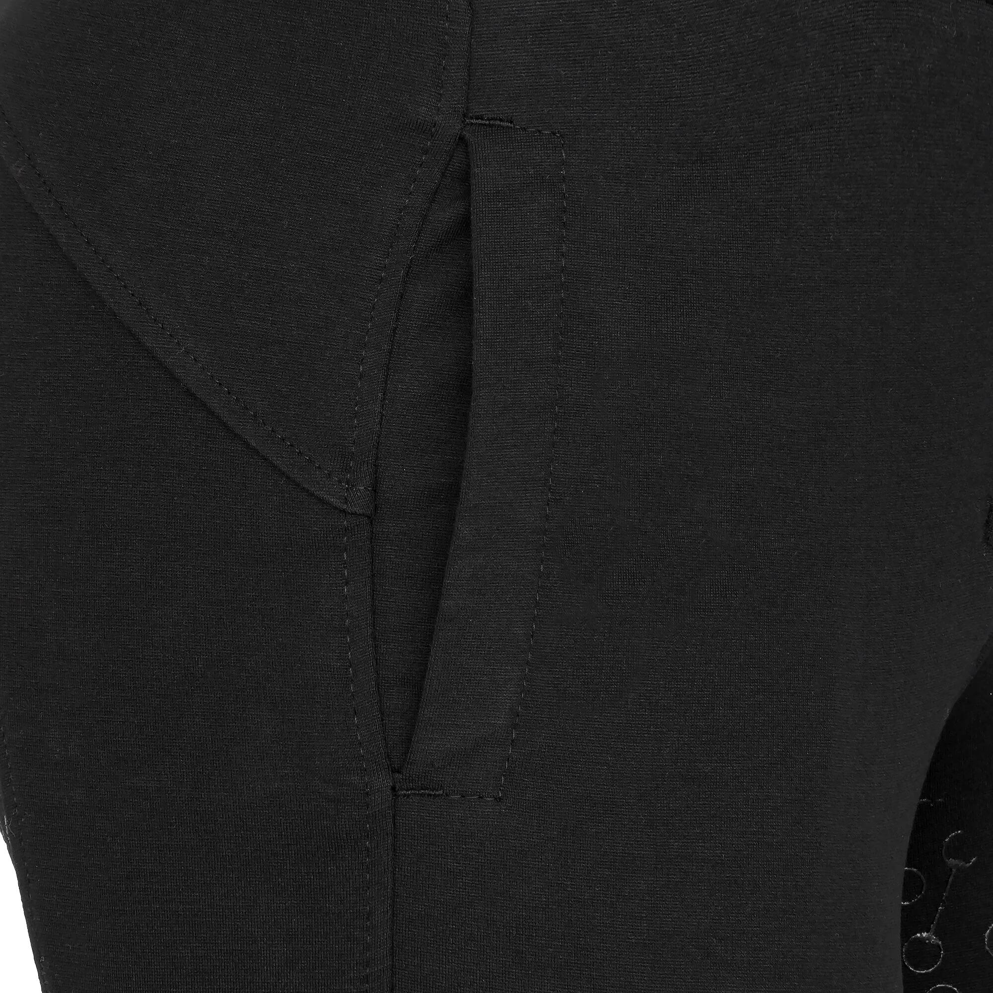 Damen Reithose mit Hochtaillierte START Derby Schwarz 4/5