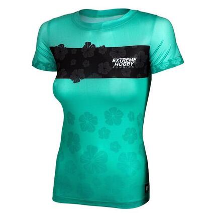 Maillot de running à manches courtes pour femme EXTREME HOBBY FLOWERS
