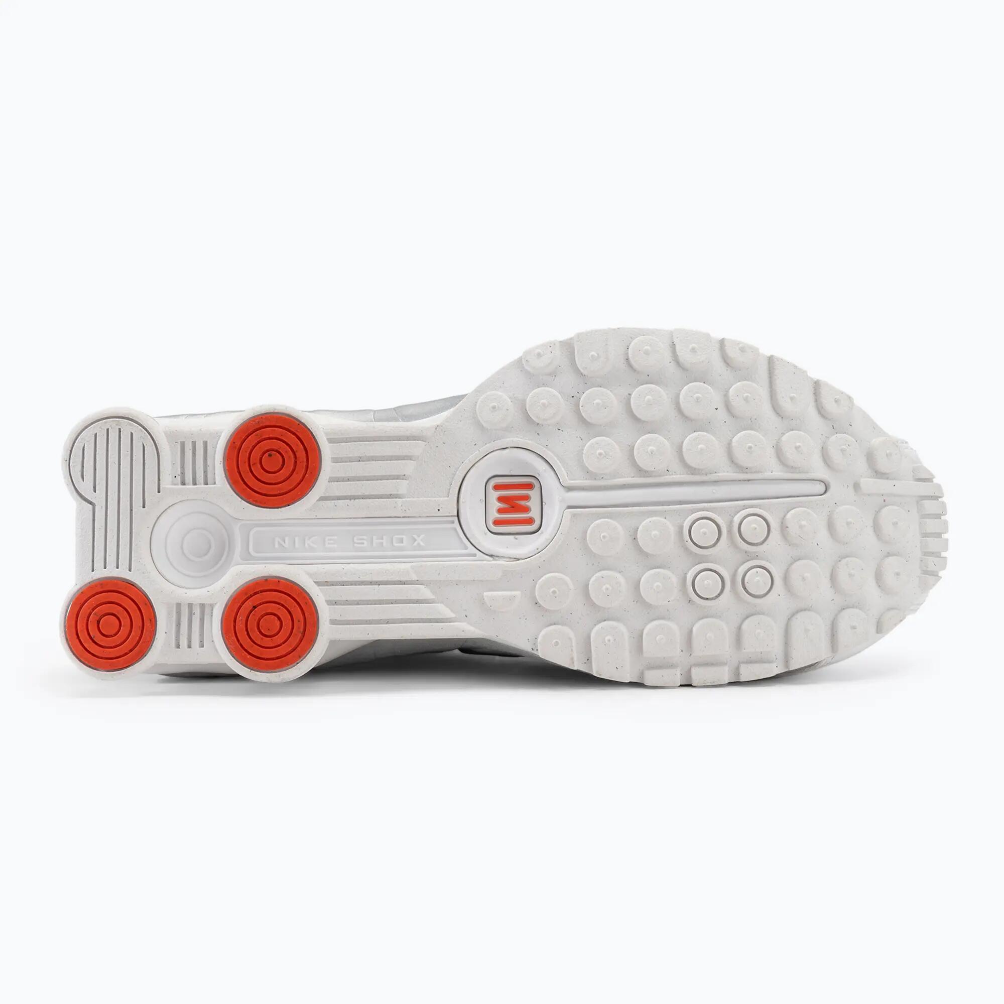 Nike Shox R4 - White Metallic Silver 4/5