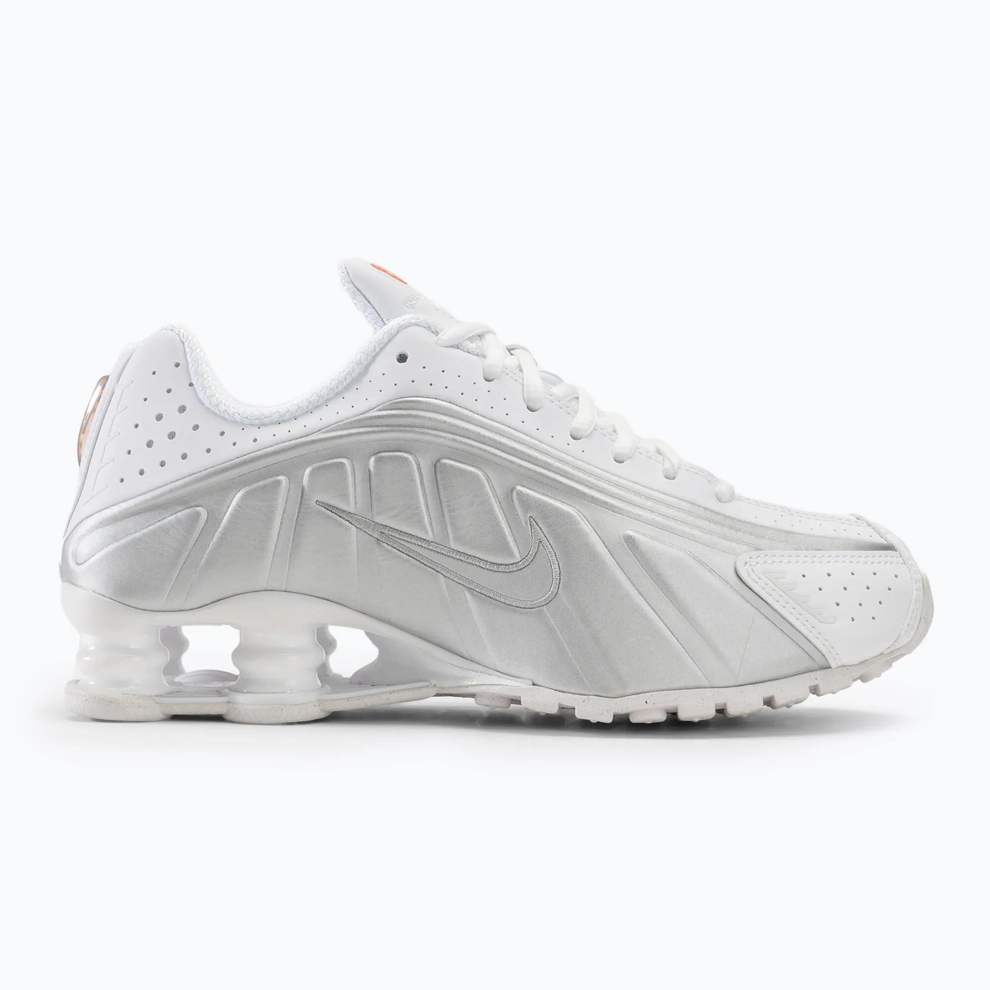 Nike Shox R4 - White Metallic Silver 2/5