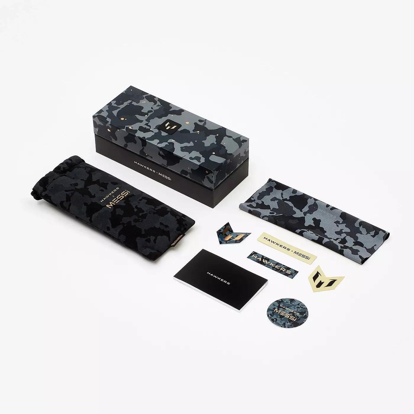 OKULARY HAWKERS X MESSI- CARBON BLACK BLUE CHROME ONE 6/6