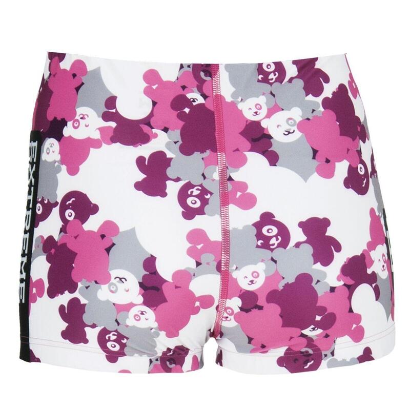 Jupe avec short intégré pour fitness et gym EXTREME HOBBY PINK TEDDY BEAR