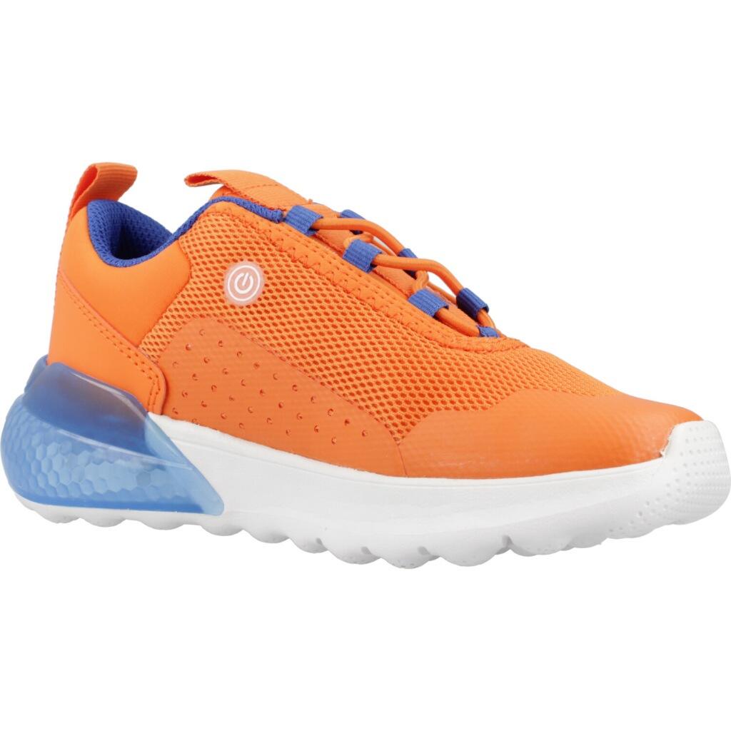 Baskets Geox Modèle J Activart Illuminus Couleur Orange 5/5