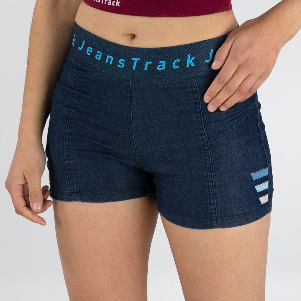 JEANSTRACK Korte jeans dames klimbroek