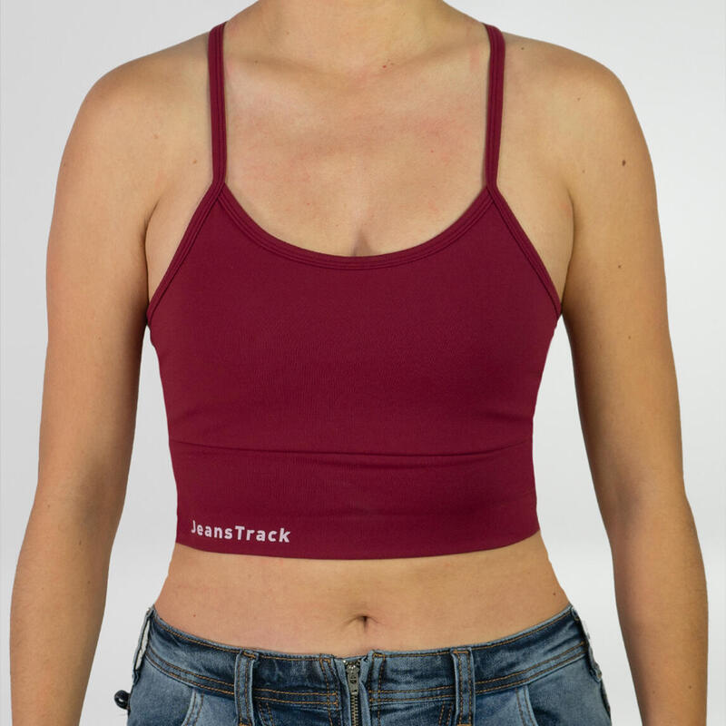 Top Deportivo Jeanstrack Grana femme