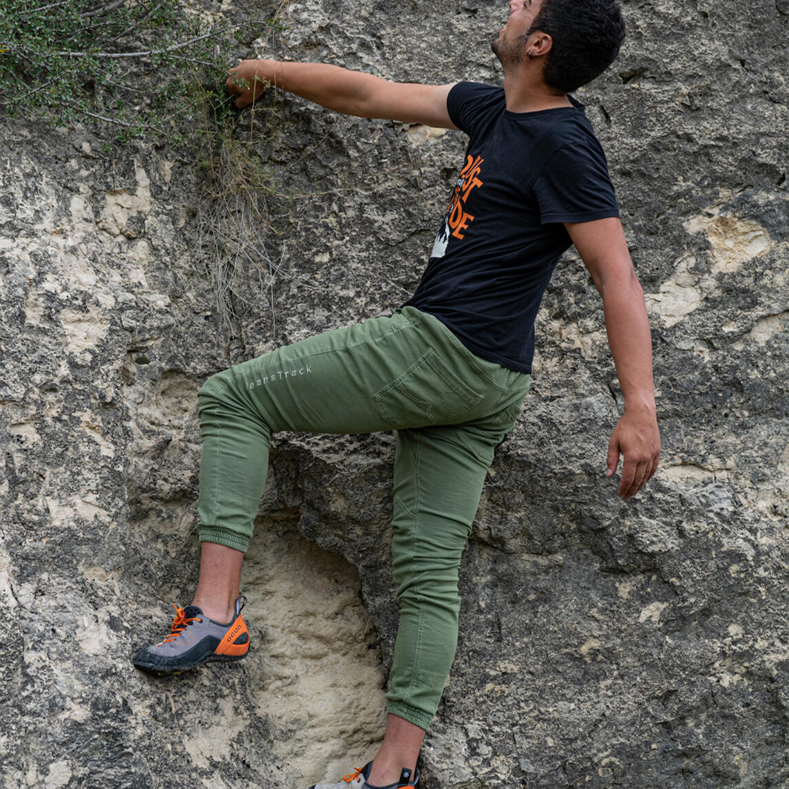 Klimbroek Mount Khaki Man 4/5
