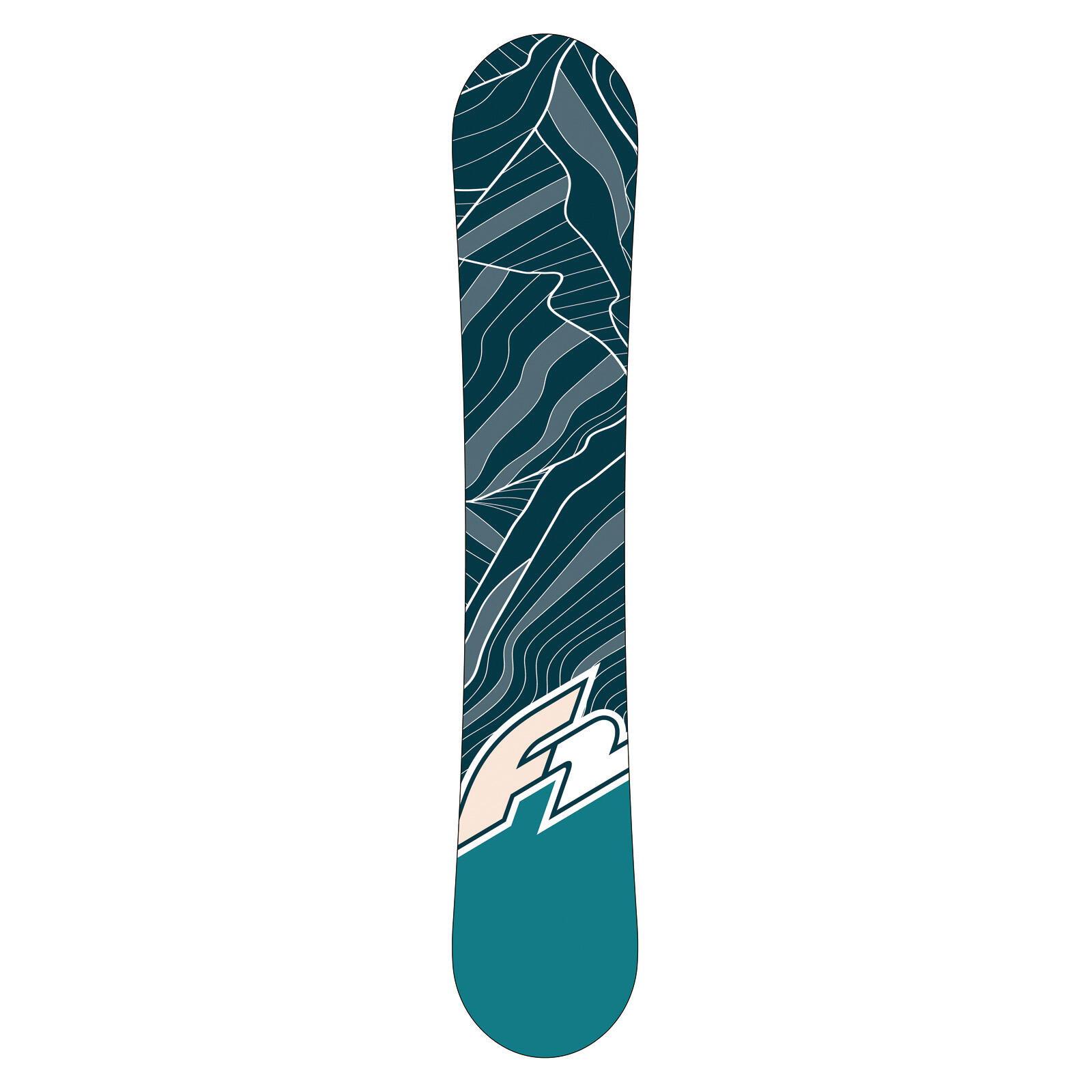 F2  Snowboard T - Ride Wood Freeride/Freestyle 147 cm  Weiss 2025 2/2