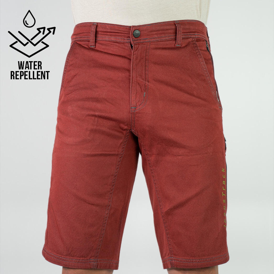 JEANSTRACK Pantalón Mountain Bike (MTB) Water repellent Drop Scarlet