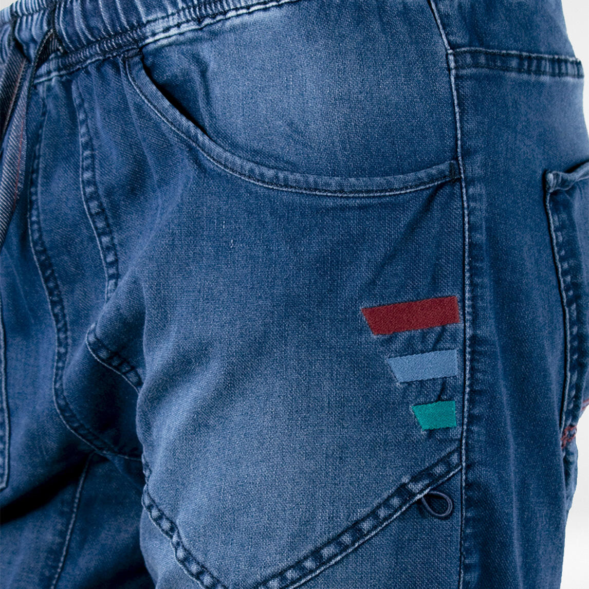 Klimbroek - trekking Montes korte jeans iris man 3/5