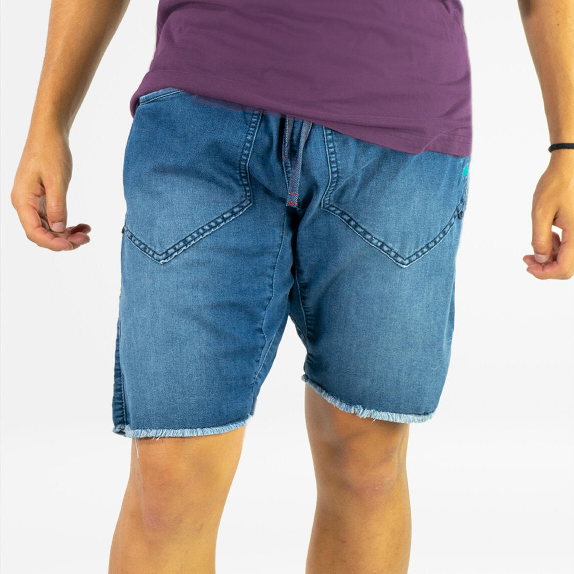JEANSTRACK Klimbroek - trekking Montes korte jeans iris man