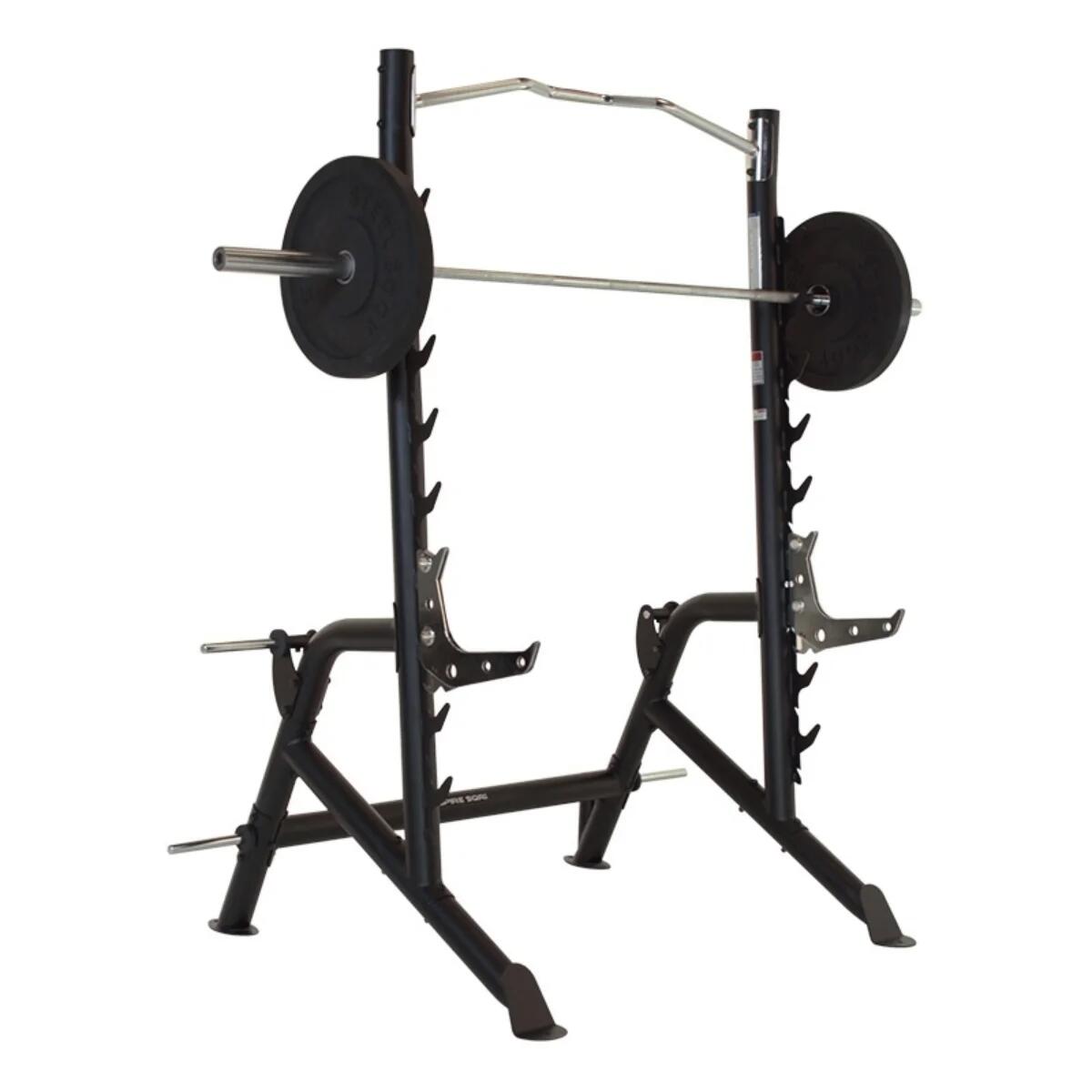 Squat Rack avec barre de traction et sécurités réglables 3/6