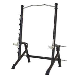 Squat Rack avec barre de traction et sécurités réglables