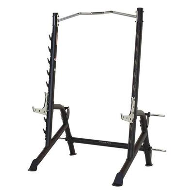 Squat rack met optrekstang - zwart