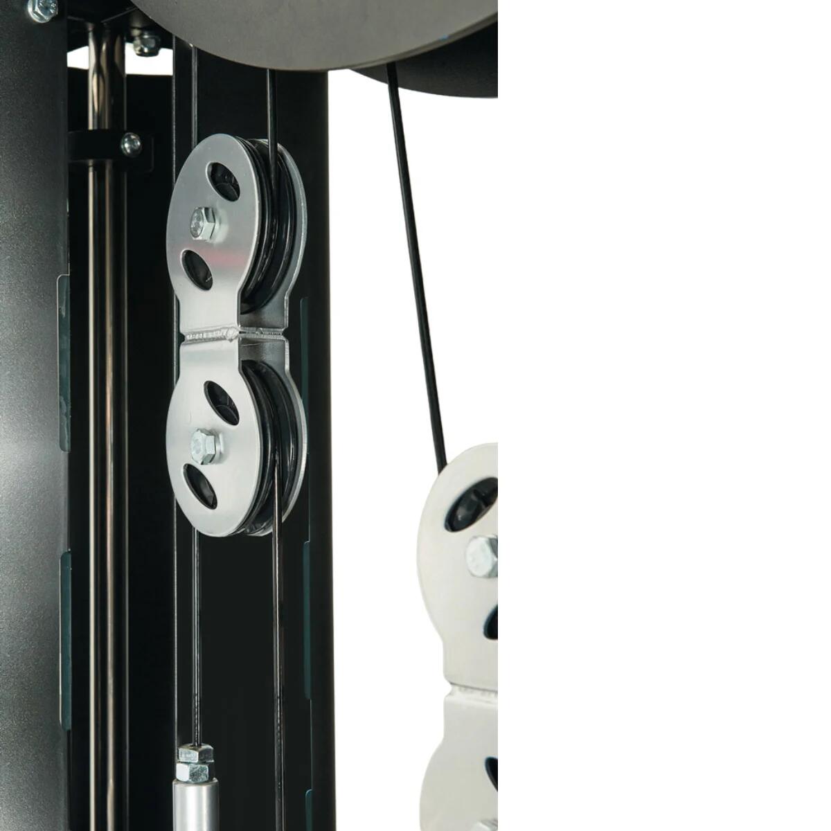 Heim-Fitnessstudio – Gewichtsblock 90 kg – Schmetterling und Fliegen – Beinbeuge 3/7