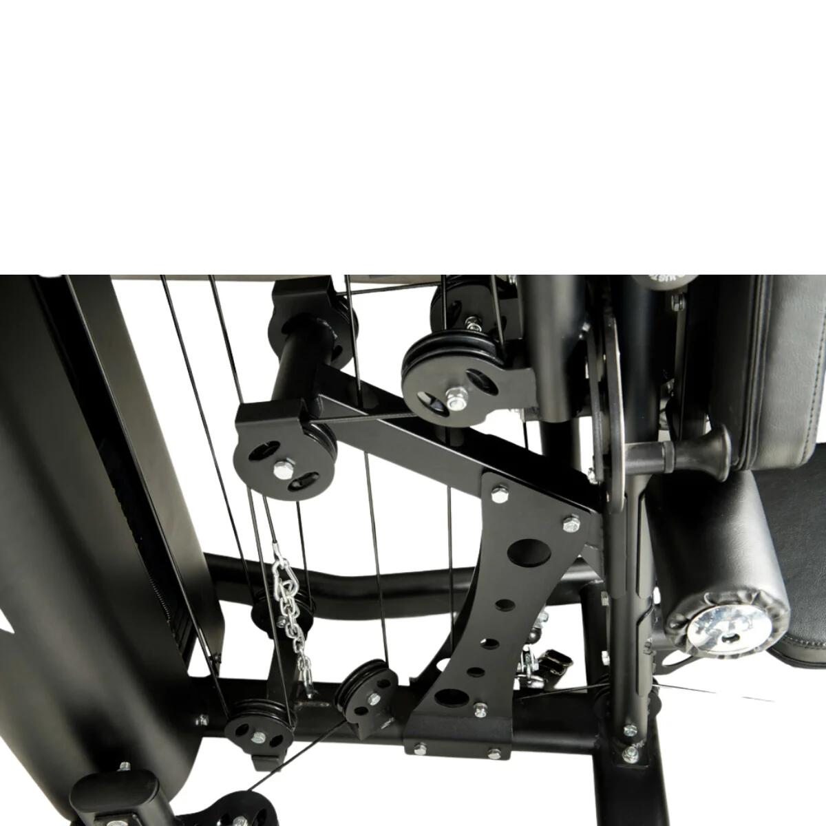 Heim-Fitnessstudio – Gewichtsblock 90 kg – Schmetterling und Fliegen – Beinbeuge 7/7