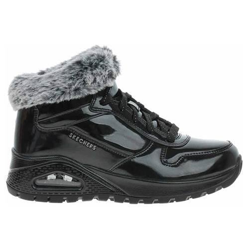 Skechers Damen UNO RUGGED FIESTY WINTER Sneaker Winterstiefel 168126 BLK
