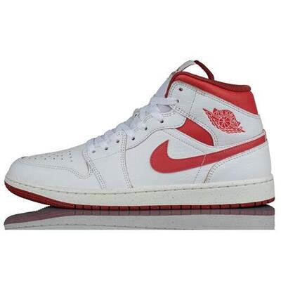 Nike - Air jordan 1 mid bco/rojo FJ3458-160
