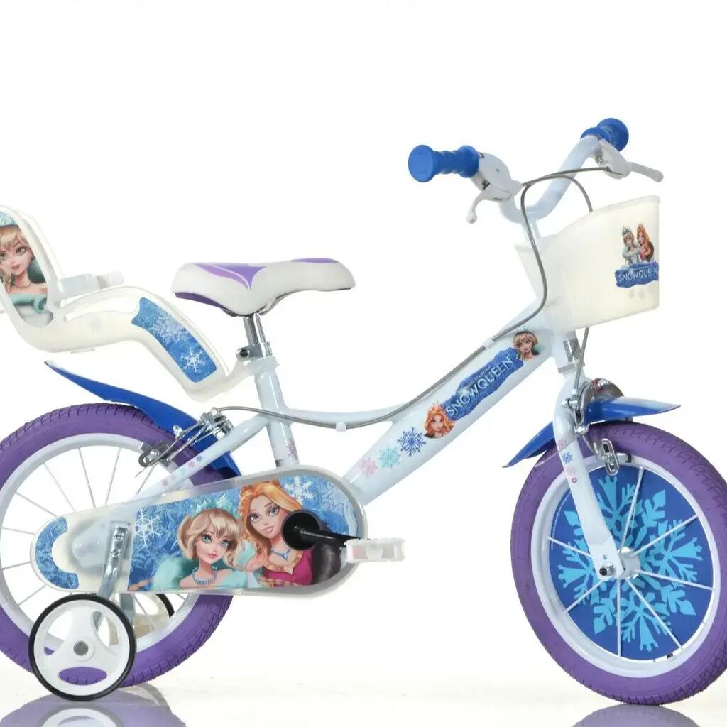 SCH SNOW QUEEN 14", children's bicycle, with Basket and doll carrier