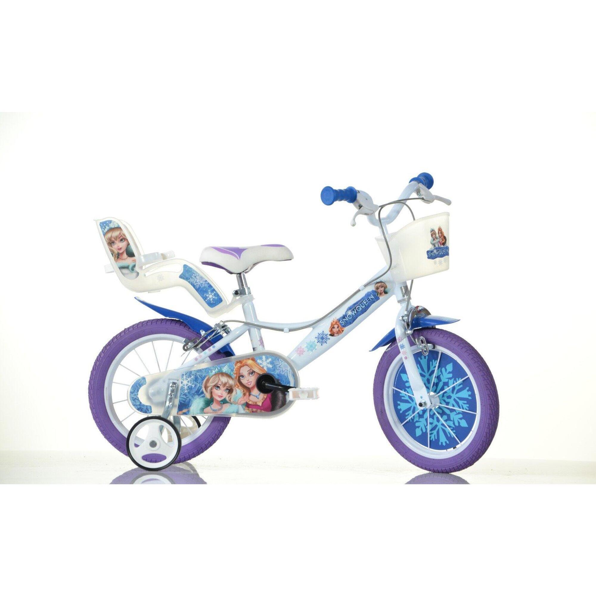 F.lli Schiano - Sch Snow Queen 14", Vélo Pour Enfants, Avec Accessoires - Vélo Enfant - Blanc|violet - 14" - Decathlon