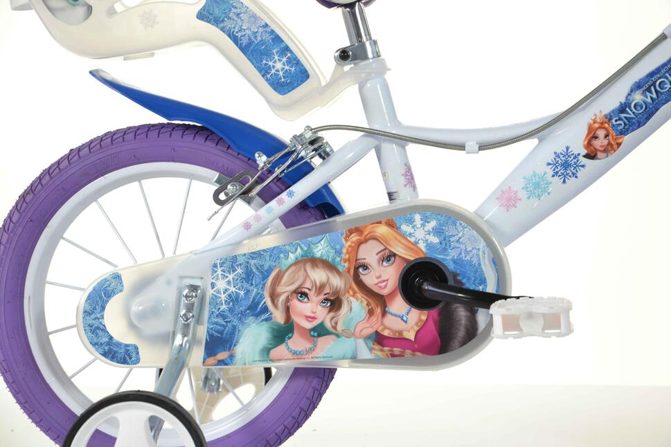 Rower dziecięcy SCH SNOW QUEEN 16” z akcesoriami