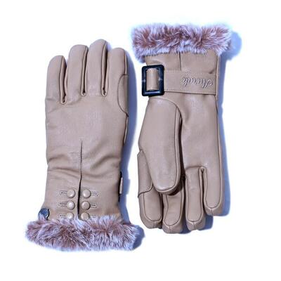 Gelbe Handschuhe - Damen