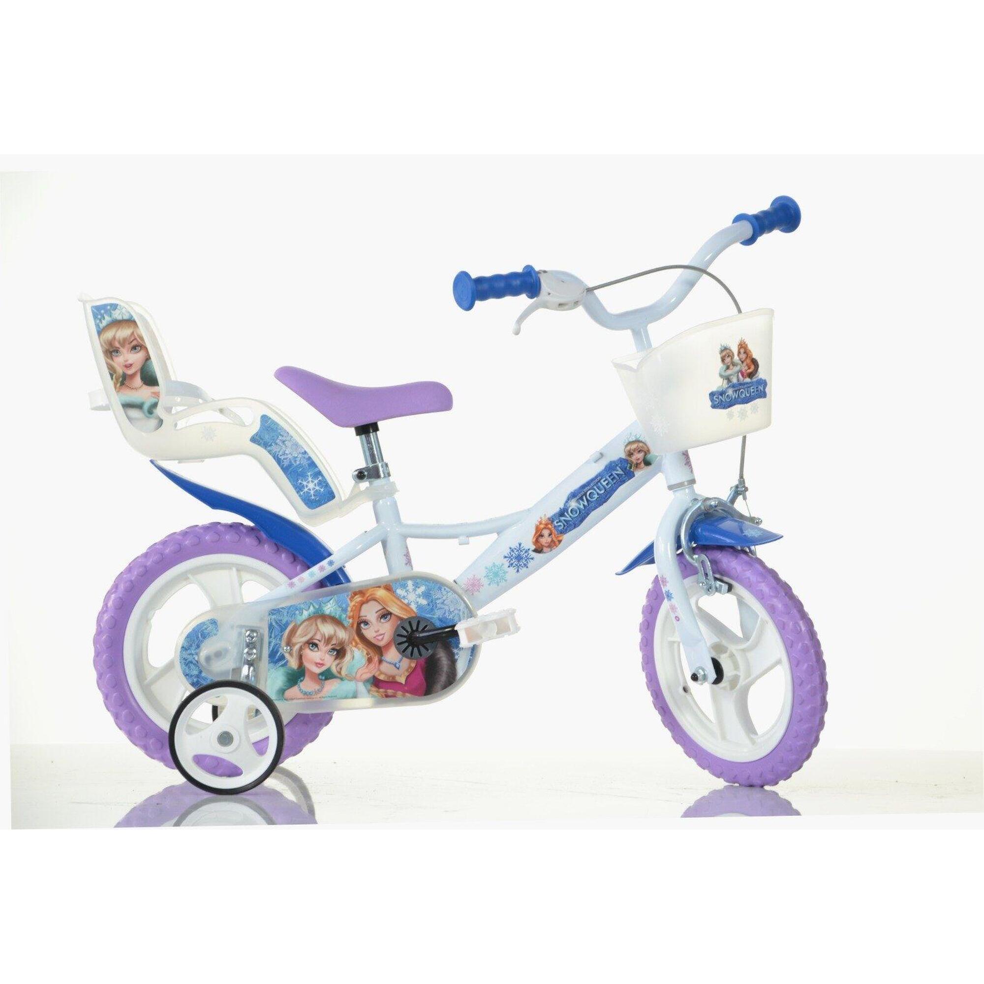 Rower dziecięcy SCH SNOW QUEEN 12” z akcesoriami