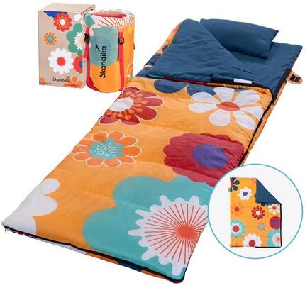 Deckenschlafsack Sovro 220 Flower - Schlafsack für Erwachsene - 3 Jahreszeiten